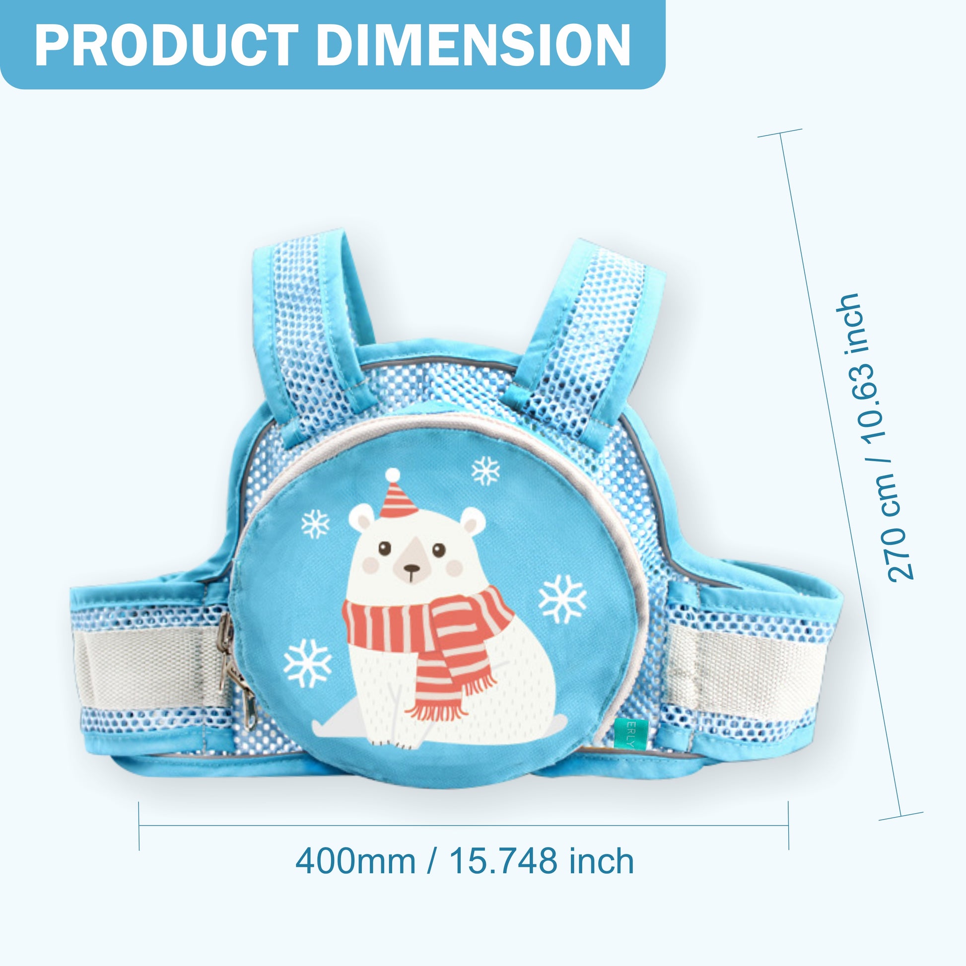 Motherly Children's Motorcycle Safety Harness Safe, Stylish Riding Companion with Two Wheeler Child Safety Belt - MOTHERLY