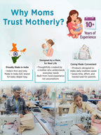 Motherly Patented Diaper Bag Backpack for Moms | Waterproof Baby Travel & Maternity Bag | Spacious Nappy Bag with Multiple Compartments, Insulated Bottle Pockets & Warranty (VivaLuxe Series)