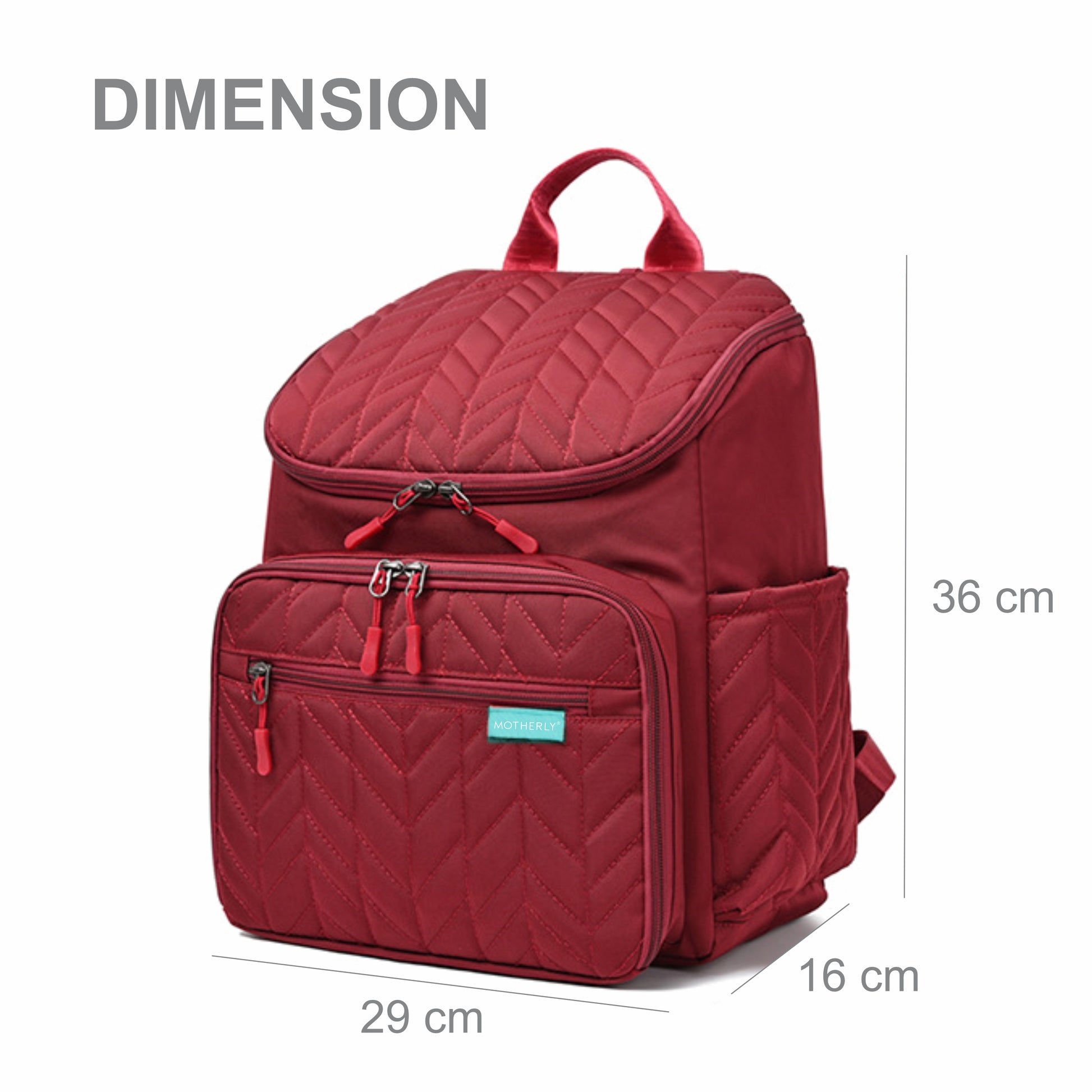 Motherly Baby Diaper Bag for Mothers specious and large travel diaper bags for Mom for travel |6 Month Warranty |(Black) - MOTHERLY
