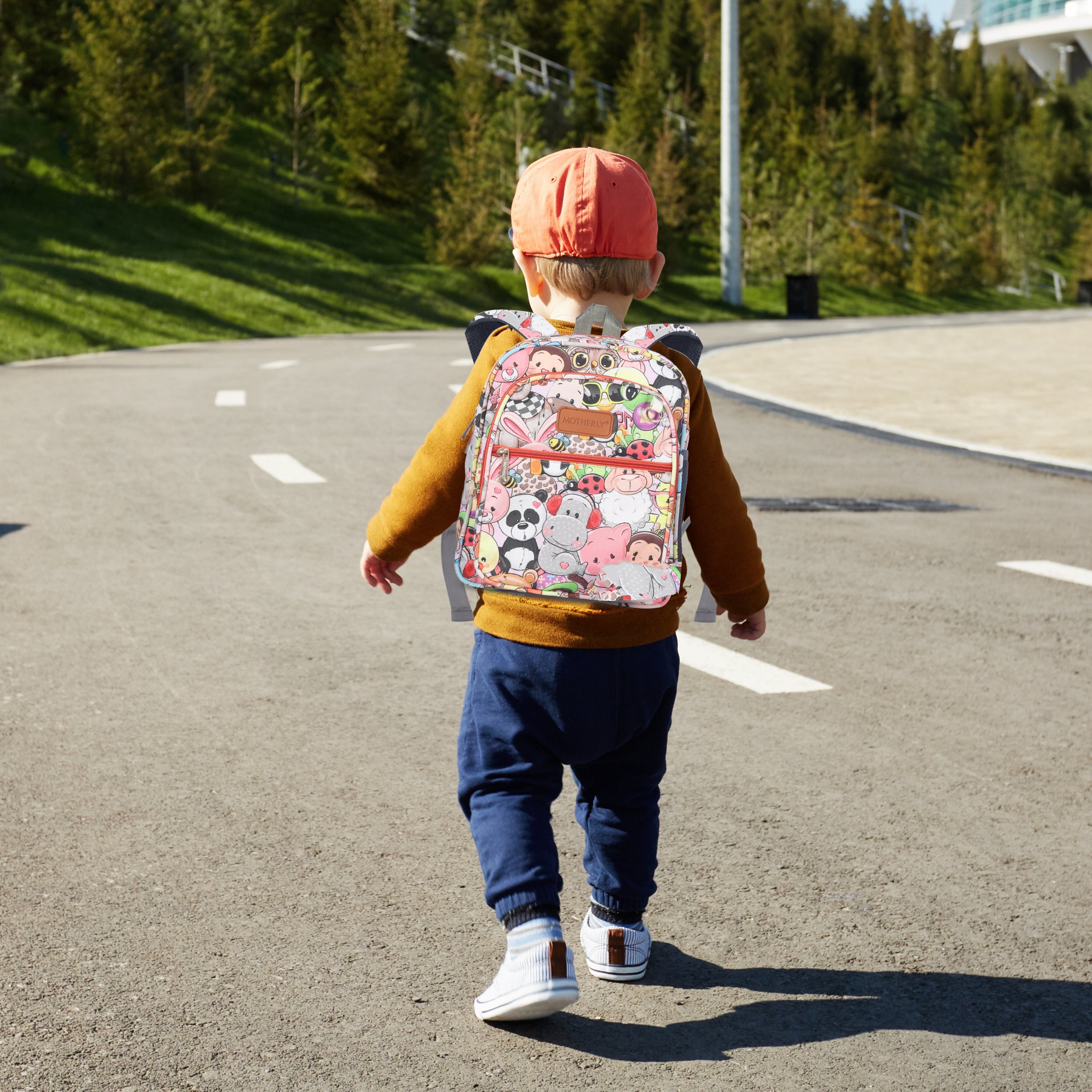 Motherly Kindergarten Backpack, Daycare Bags for Kids, Toddler Bag, Creche Bag Casual Backpack Picnic Bag for Kids, Unisex School Bag for Boys & Girls with Free Pencil Stationery Pouch (11 Inch) - MOTHERLY