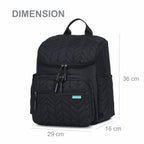 Motherly Baby Diaper Bag for Mothers specious and large travel diaper bags for Mom for travel |6 Month Warranty |(Black) - MOTHERLY