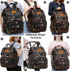 Motherly Patented Diaper Bag Backpack for Moms | Waterproof Baby Travel & Maternity Bag | Spacious Nappy Bag with Insulated Bottle Pockets & Warranty  (Imperial Series, Black)