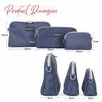 Motherly Diaper Organization Pouches, Pretty Travel Toiletry Bag Set for Women, Stylish Party Clutch or Handbag - MOTHERLY