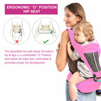 Motherly 2-in-1 Baby Carrier Bag for 6 to 36 Months - Kangaroo Style with Hip Seat for Comfort Carrying - MOTHERLY
