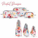Motherly Diaper Organization Pouches, Pretty Travel Toiletry Bag Set for Women, Stylish Party Clutch or Handbag - MOTHERLY