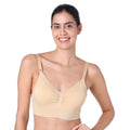 Motherly Maternity Bra Padded Breastfeeding Nursing Bras for Women with Removable Pads Blue