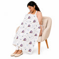 Motherly Nursing Cover for Breastfeeding – Soft, Breathable Feeding Apron for Mom, Multi-Use Feeding Cover & Scarf - parachute-aeroplane-print