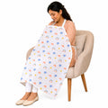 Motherly Nursing Cover for Breastfeeding – Soft, Breathable Feeding Apron for Mom, Multi-Use Feeding Cover & Scarf - parachute-print