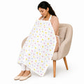 Motherly Nursing Cover for Breastfeeding – Soft, Breathable Feeding Apron for Mom, Multi-Use Feeding Cover & Scarf - white-rabbit-1