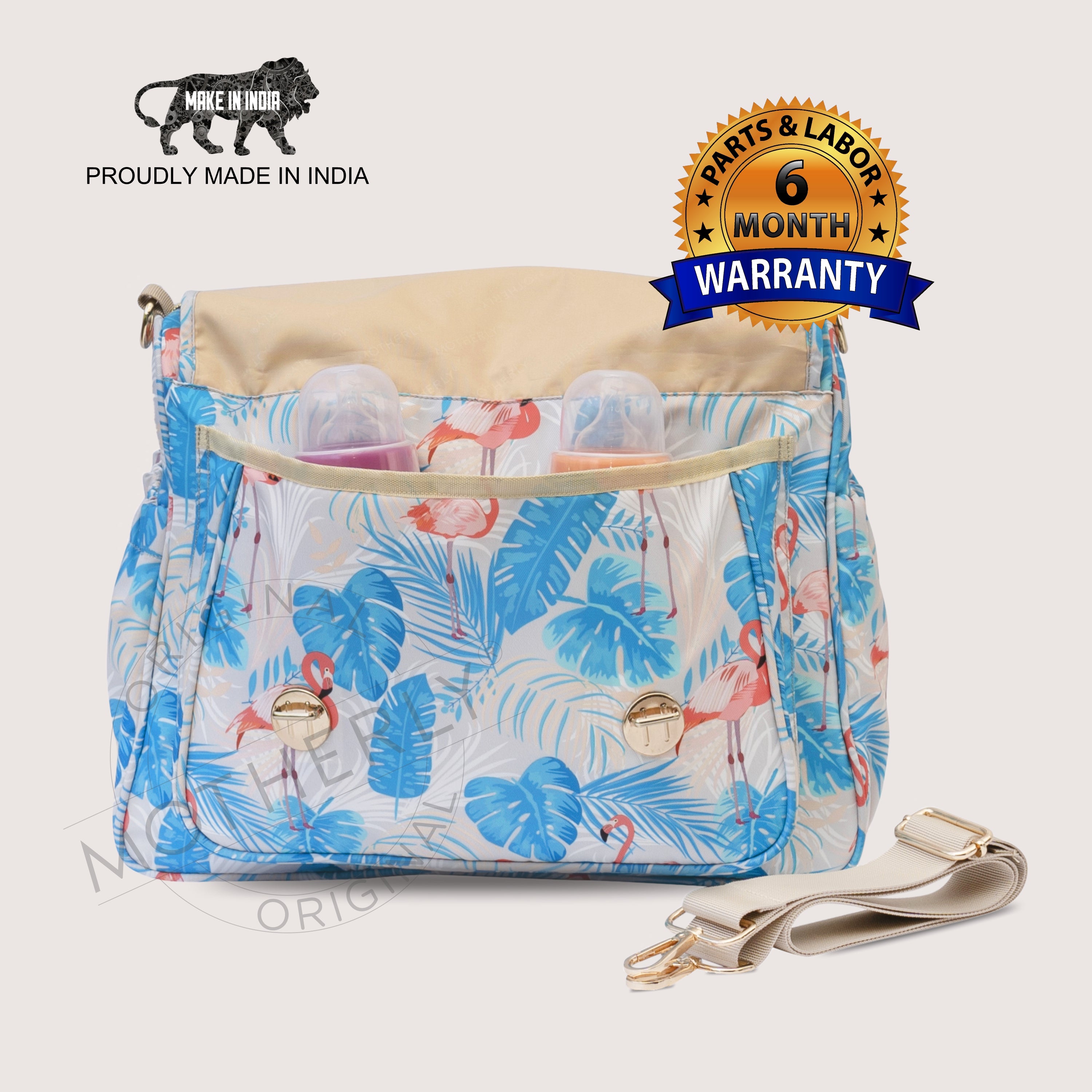 Motherly Glory Tote Diaper Bag for Mothers for Travel, Maternity Bag for Newborn Baby, Mothers Travelling Bag, Multiple Pocket Water Resistant Baby Bag, Hospital Bag for moms - MOTHERLY