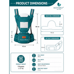 Motherly Embrace 6-in-1 Baby Carrier with Hip Seat & Head Support