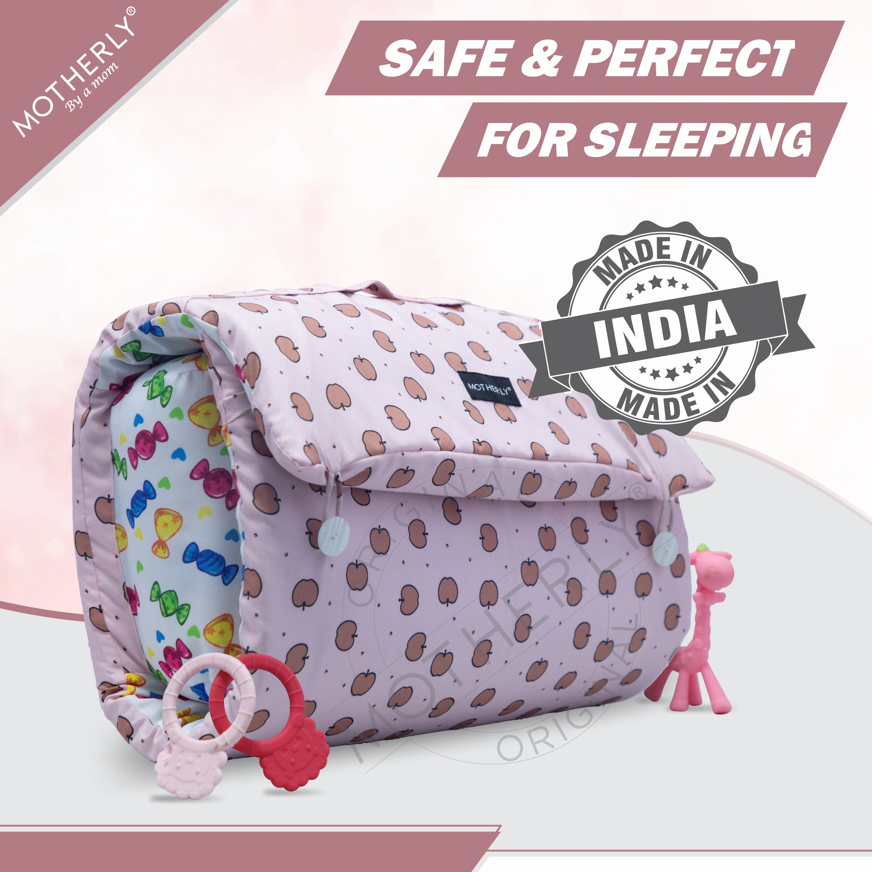 Motherly Portable Baby Bed | Travel Friendly infant Sleeping Bedding Set | Sleeping Bed for Kids - MOTHERLY