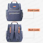 Motherly Diaper Quilted Diaper Bag for Mothers for Travel with Changing Mat - Spacious Diaper Bags for Mom | Baby Bag with Multi-Pocket Design | Maternity Bags for Mother and Baby - MOTHERLY