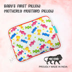 Motherly Mustard Seeds (Coated with Neem Oil) Pillow for Newborn Baby | Cotton Round Head Shaping Baby Pillow | Gifting 0-12 Months - MOTHERLY