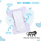 Motherly Newborn Baby Reusable Cloth Diapers, Infant Diaper Nappies Pack of 2 - MOTHERLY