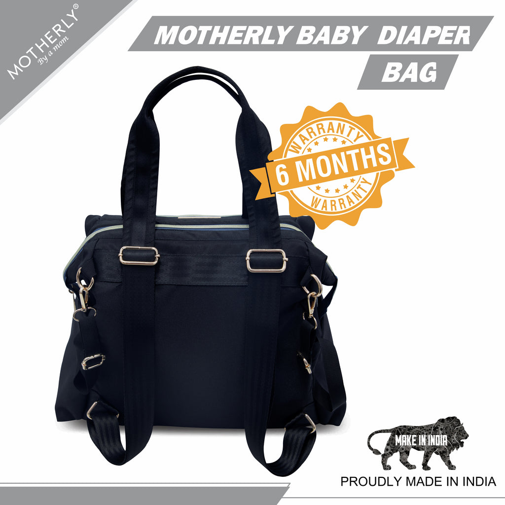 Motherly Evoke Diaper Bag for Mothers for Travel, Maternity Bag for Newborn Baby, Mother Travelling Bag, Multiple Pocket Water Resistant Hospital Bag for moms with Warranty & Offers - MOTHERLY