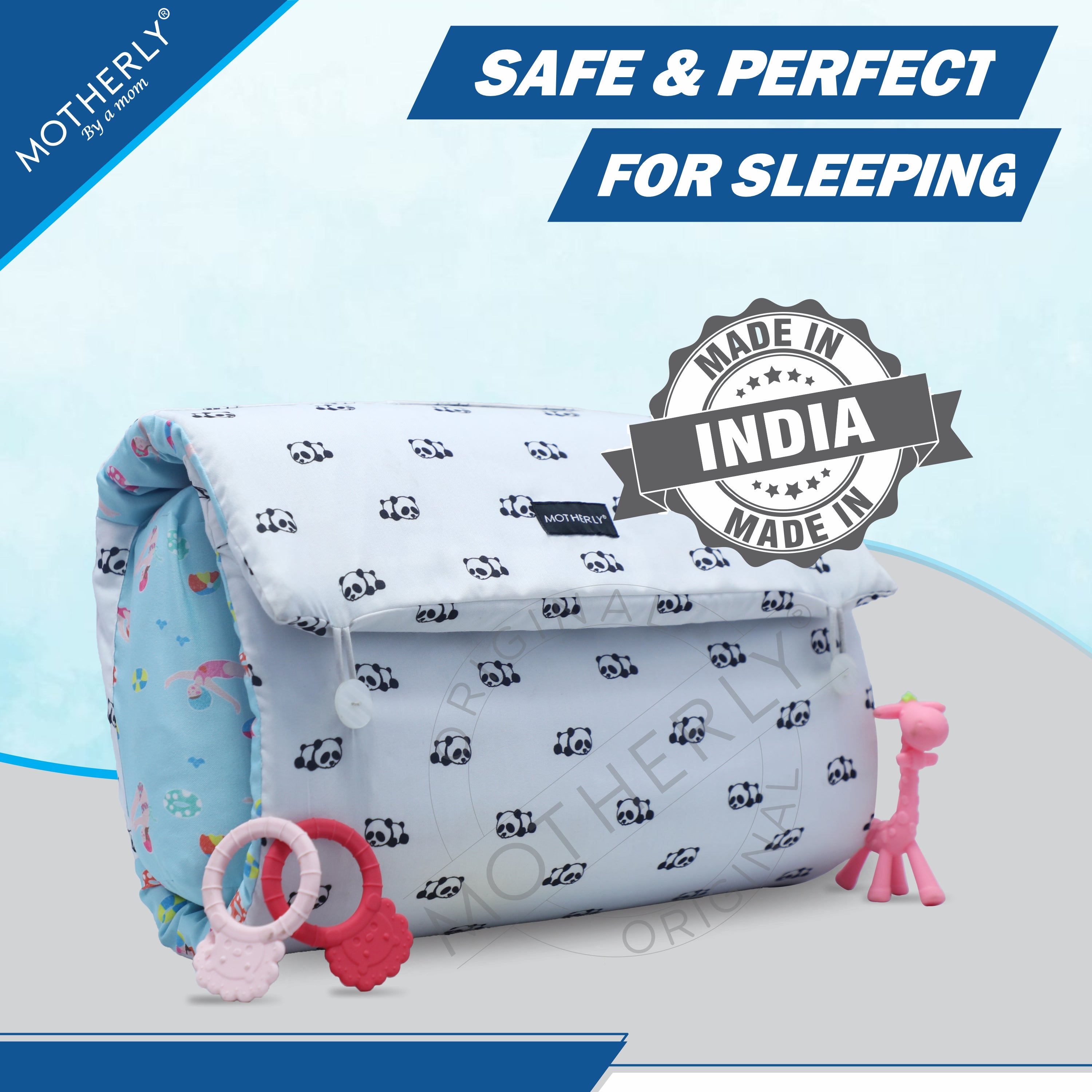 Motherly Portable Baby Bed | Travel Friendly infant Sleeping Bedding Set | Sleeping Bed for Kids - MOTHERLY