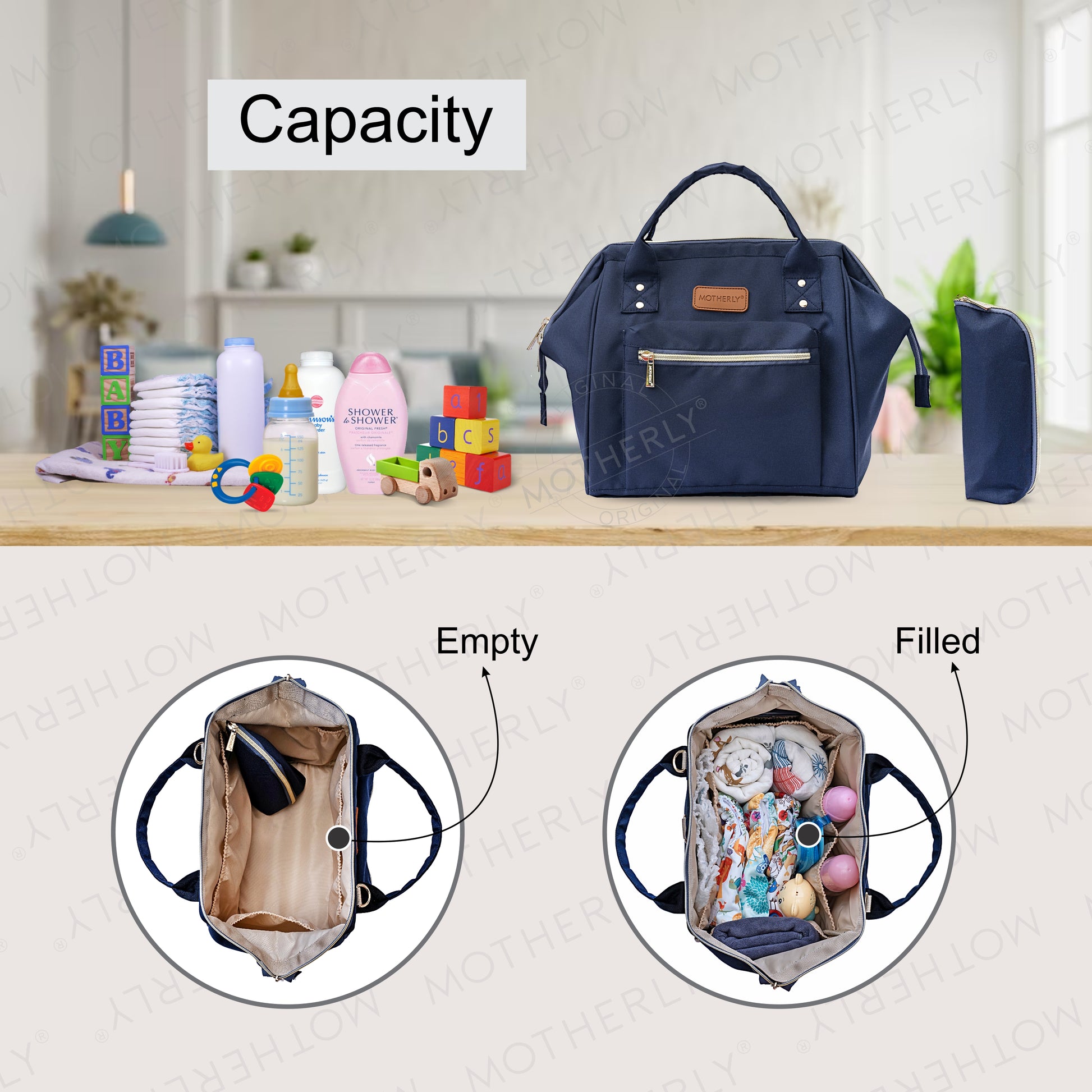 Motherly Nano Diaper Bag for Mothers | Small Diaper handbag for mom for Travel