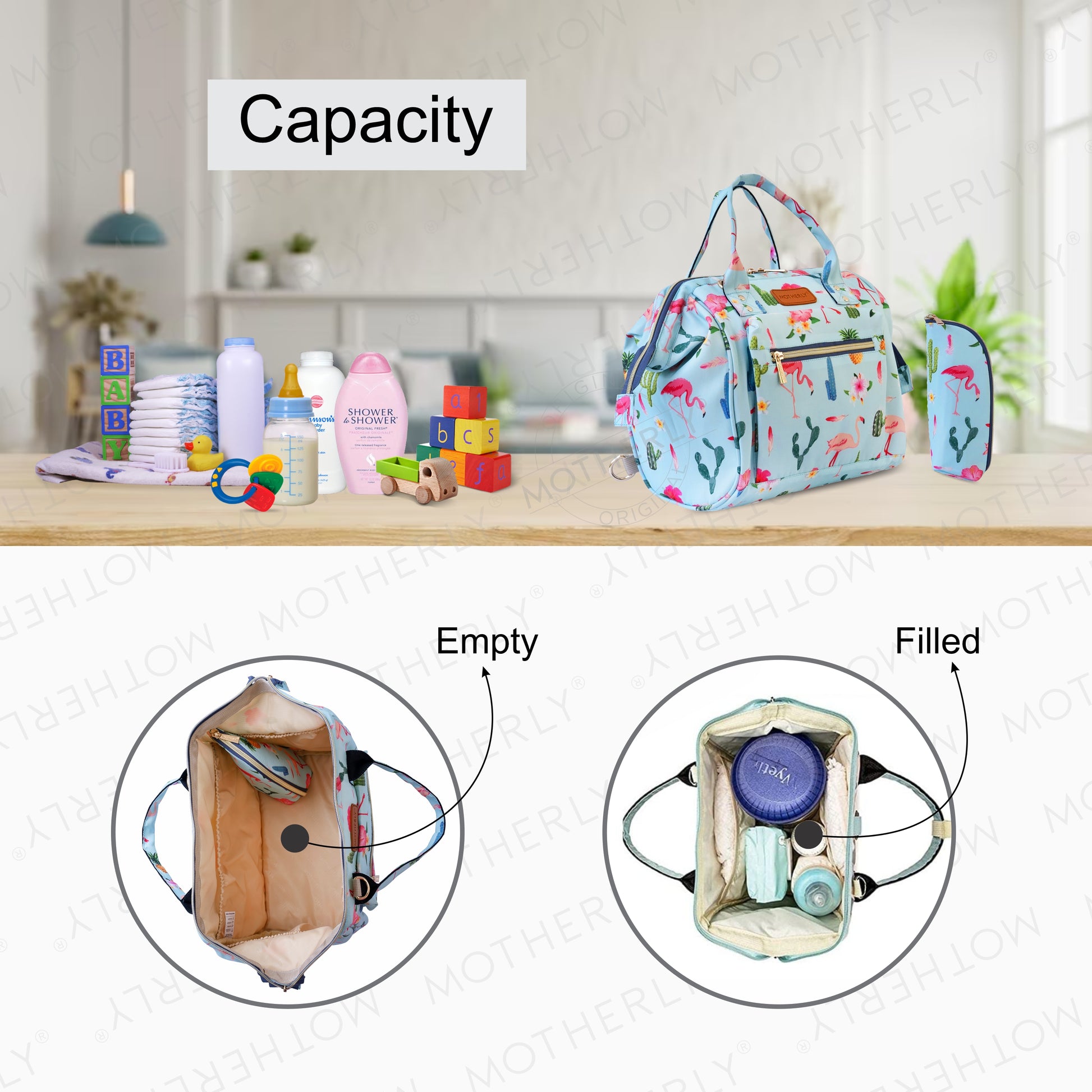 Motherly Nano Diaper Bag for Mothers | Small Diaper handbag for mom for Travel - MOTHERLY
