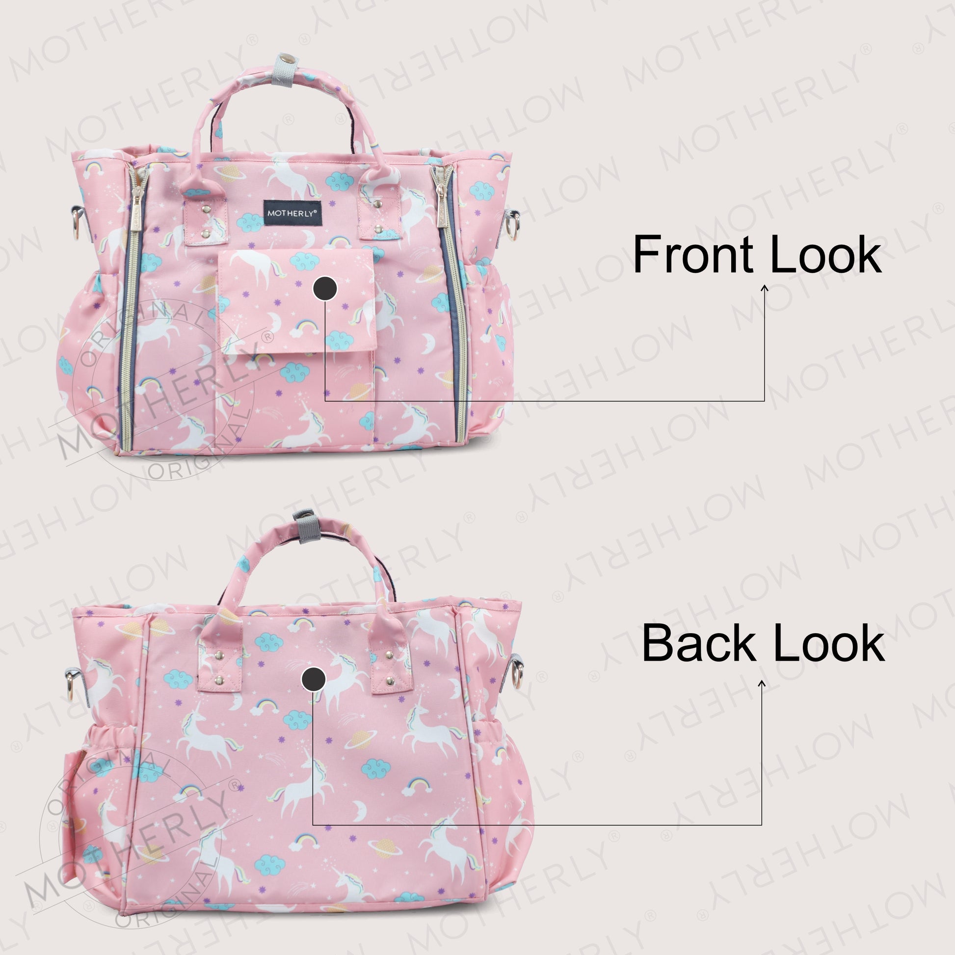 Motherly Womens Stylish Diaper Bag Mummy Bag Handbag - MOTHERLY