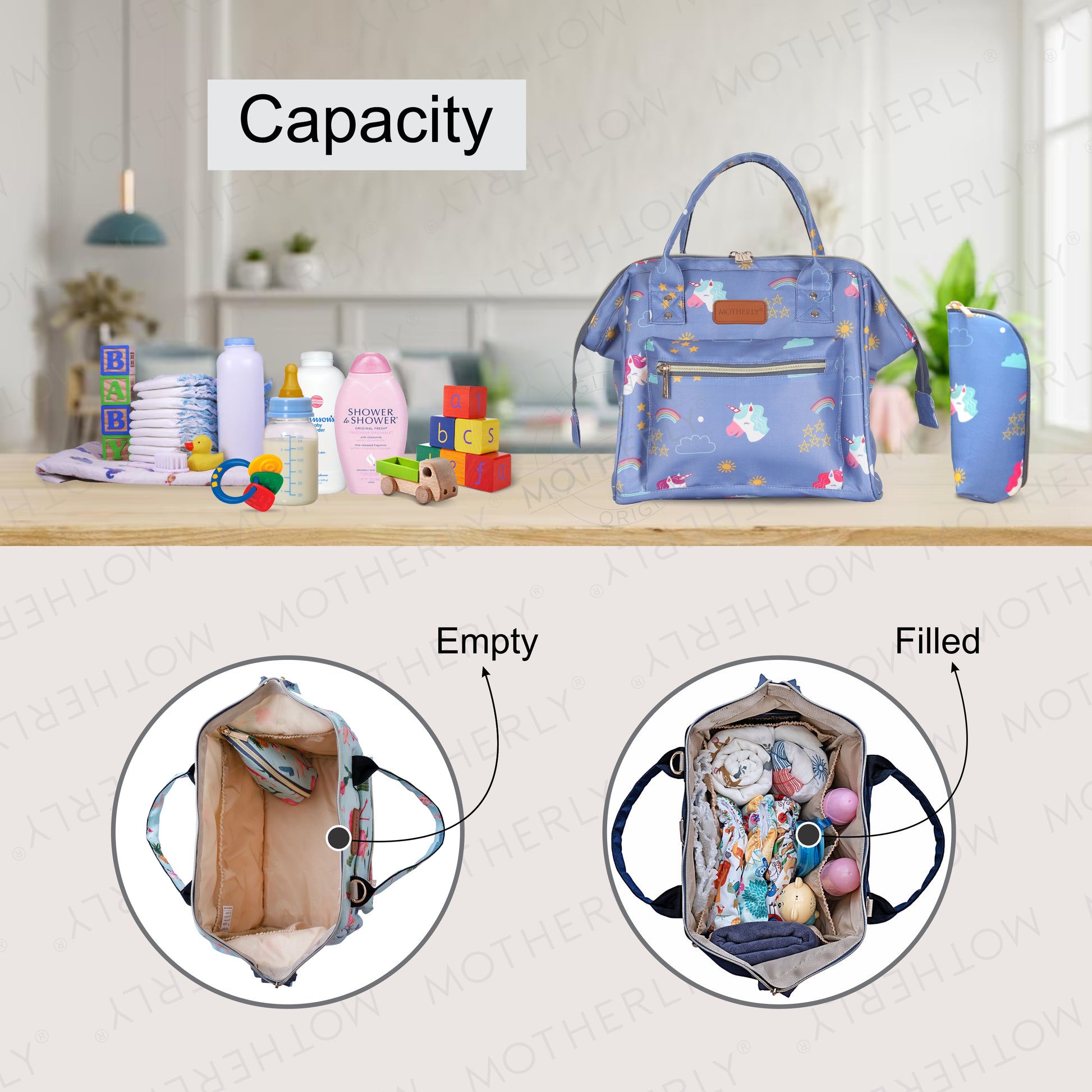 Motherly Nano Diaper Bag for Mothers | Small Diaper handbag for mom for Travel