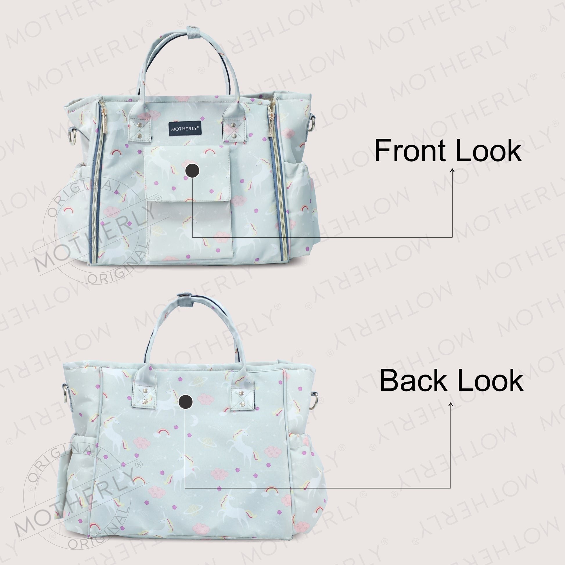 Motherly Womens Stylish Diaper Bag Mummy Bag Handbag - MOTHERLY