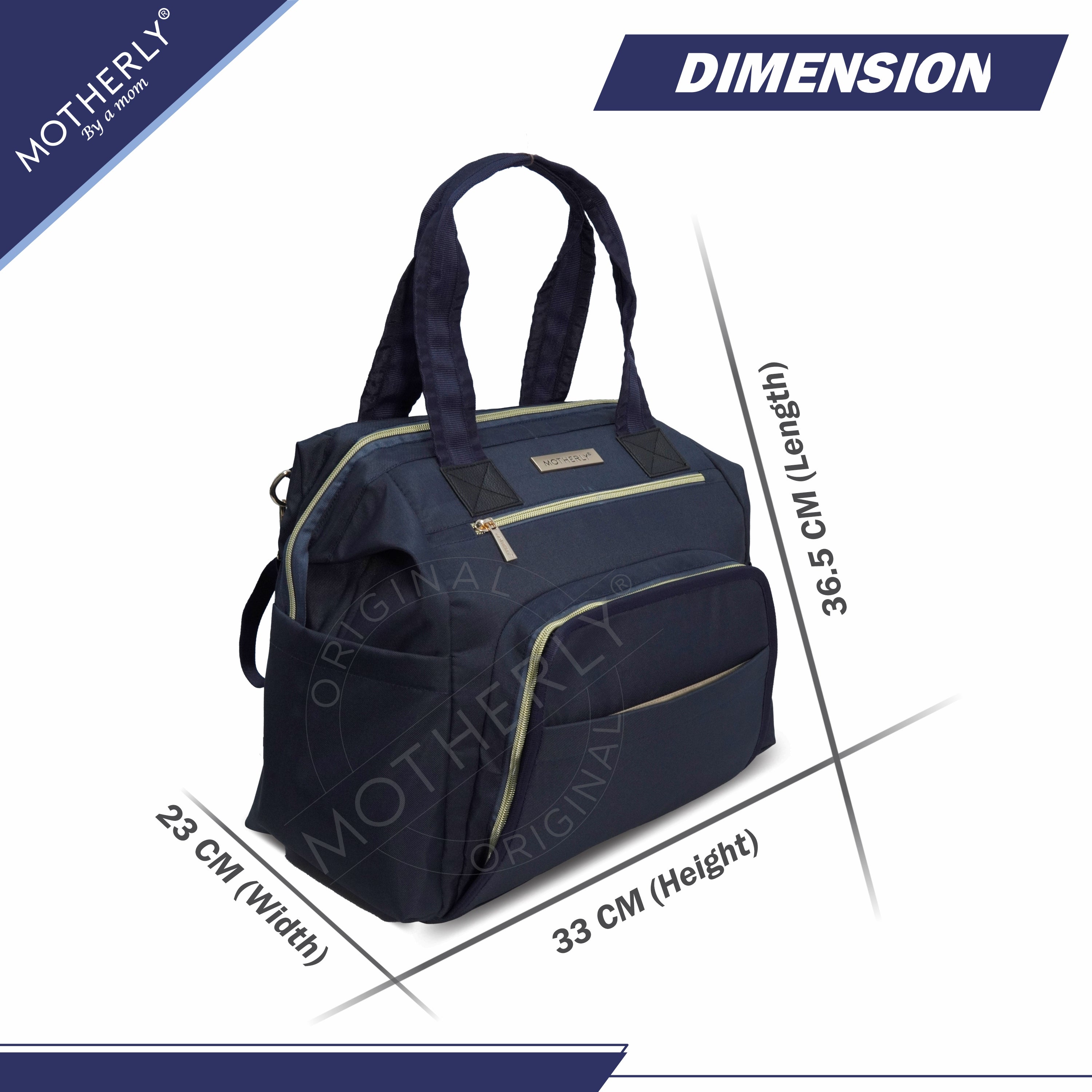 Motherly Premium Diaper Bags for Moms With Wide-Opening Design Backpack - MOTHERLY