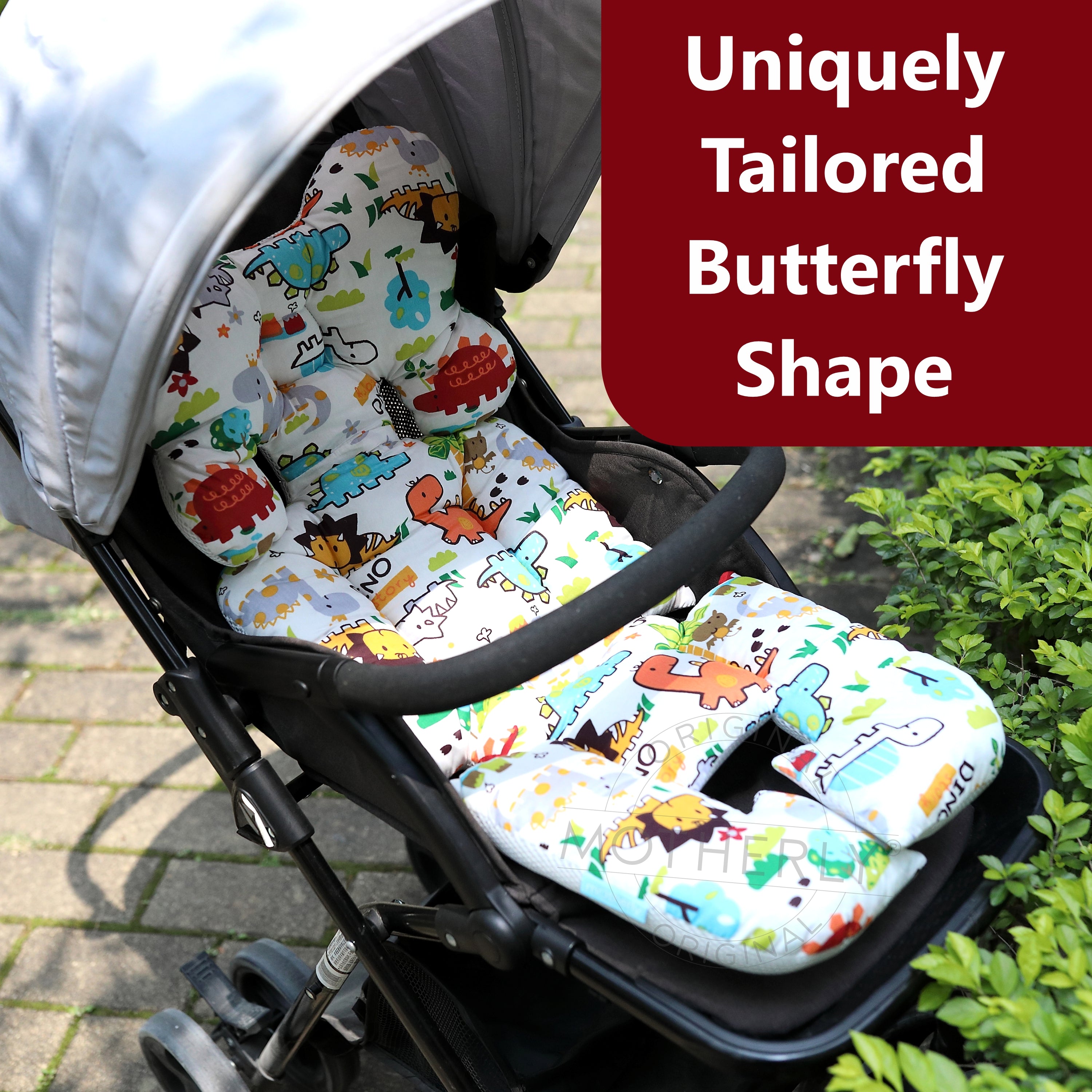 Motherly Baby Stroller Seat Cushion for Strollers, Car Seat & Chair, Breathable, Multi-purpose All-in-one Infant Carriage Cushion, High Chair Seat Cushion, Push Chair Stroller Cushion - MOTHERLY