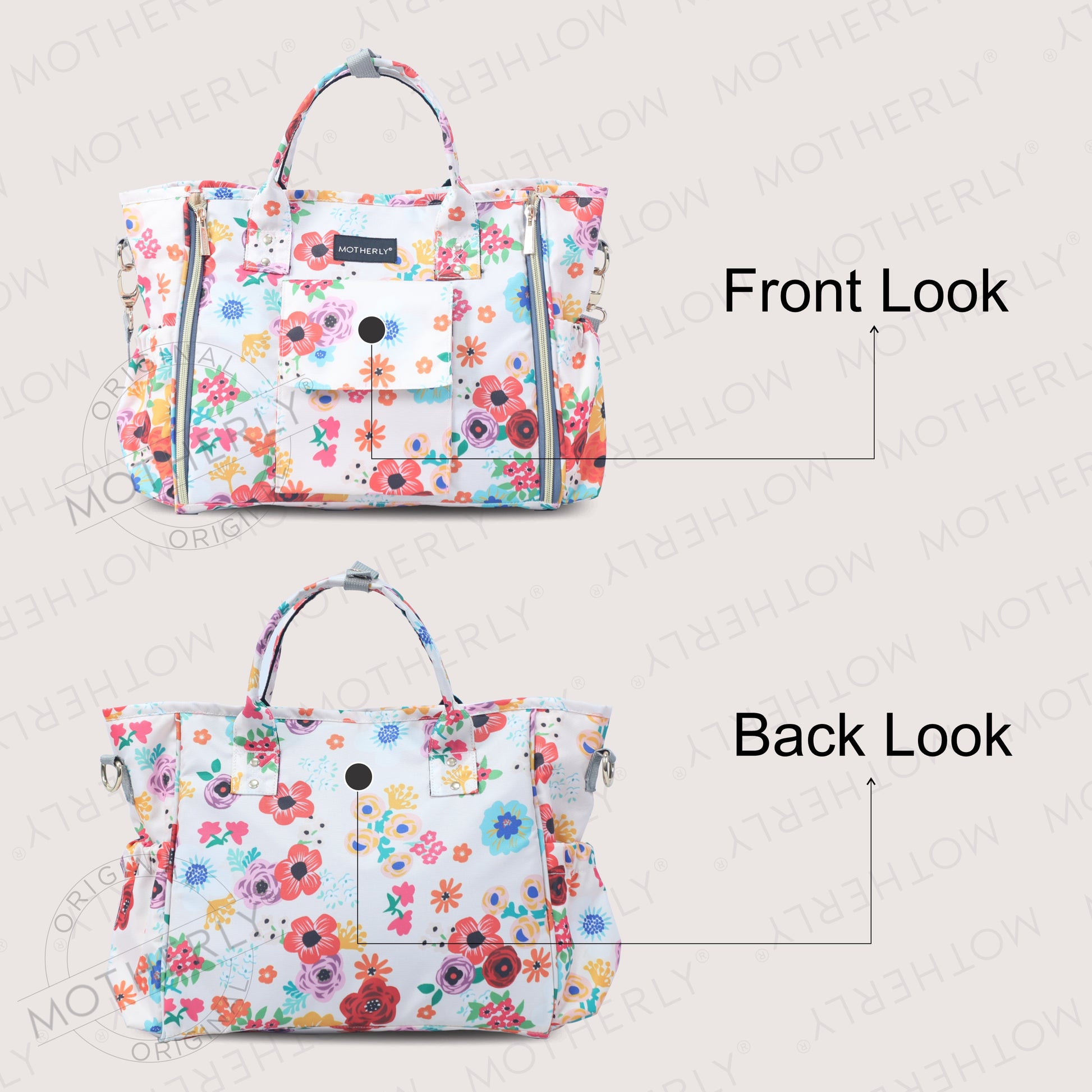 Motherly Womens Stylish Diaper Bag Mummy Bag Handbag - MOTHERLY