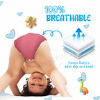 Motherly Newborn Baby Reusable Cloth Diapers, Infant Diaper Nappies Pack of 2 - MOTHERLY