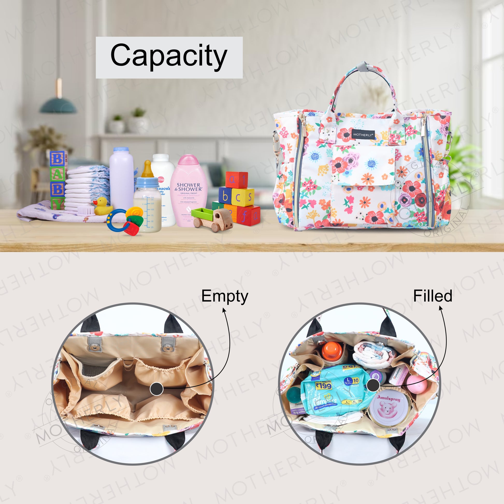 Motherly Womens Stylish Diaper Bag Mummy Bag Handbag - MOTHERLY
