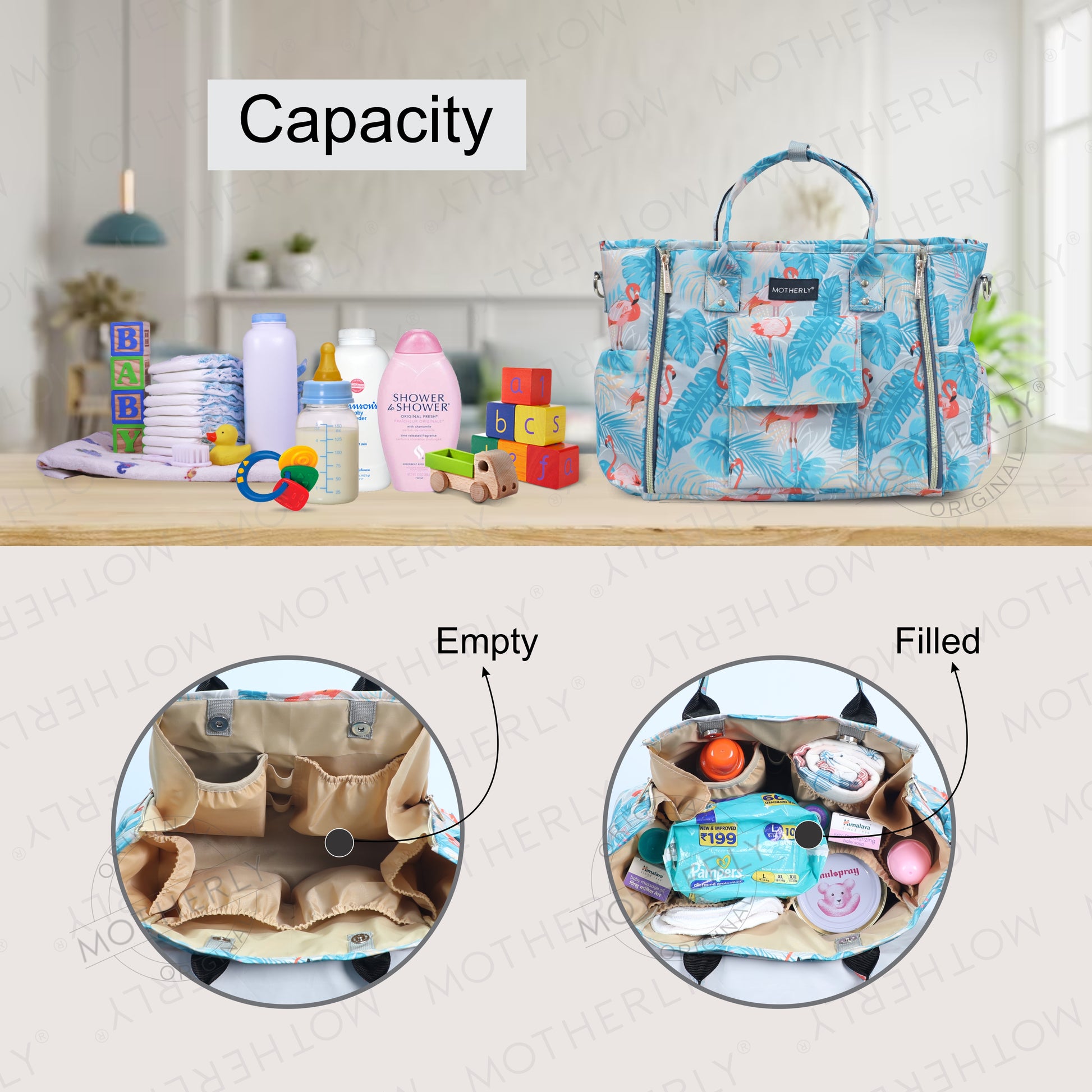 Motherly Womens Stylish Diaper Bag Mummy Bag Handbag - MOTHERLY