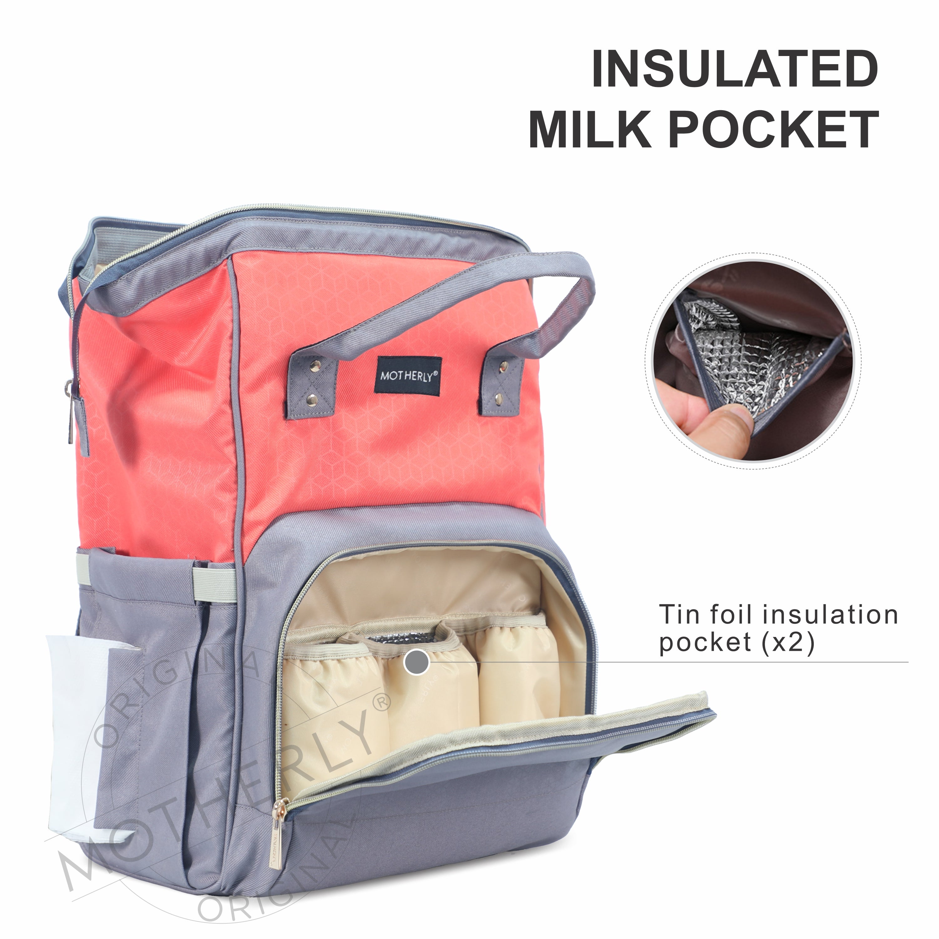 Motherly Everyday Stylish Babies Diaper Bags for Mothers |6 Month Warranty - MOTHERLY