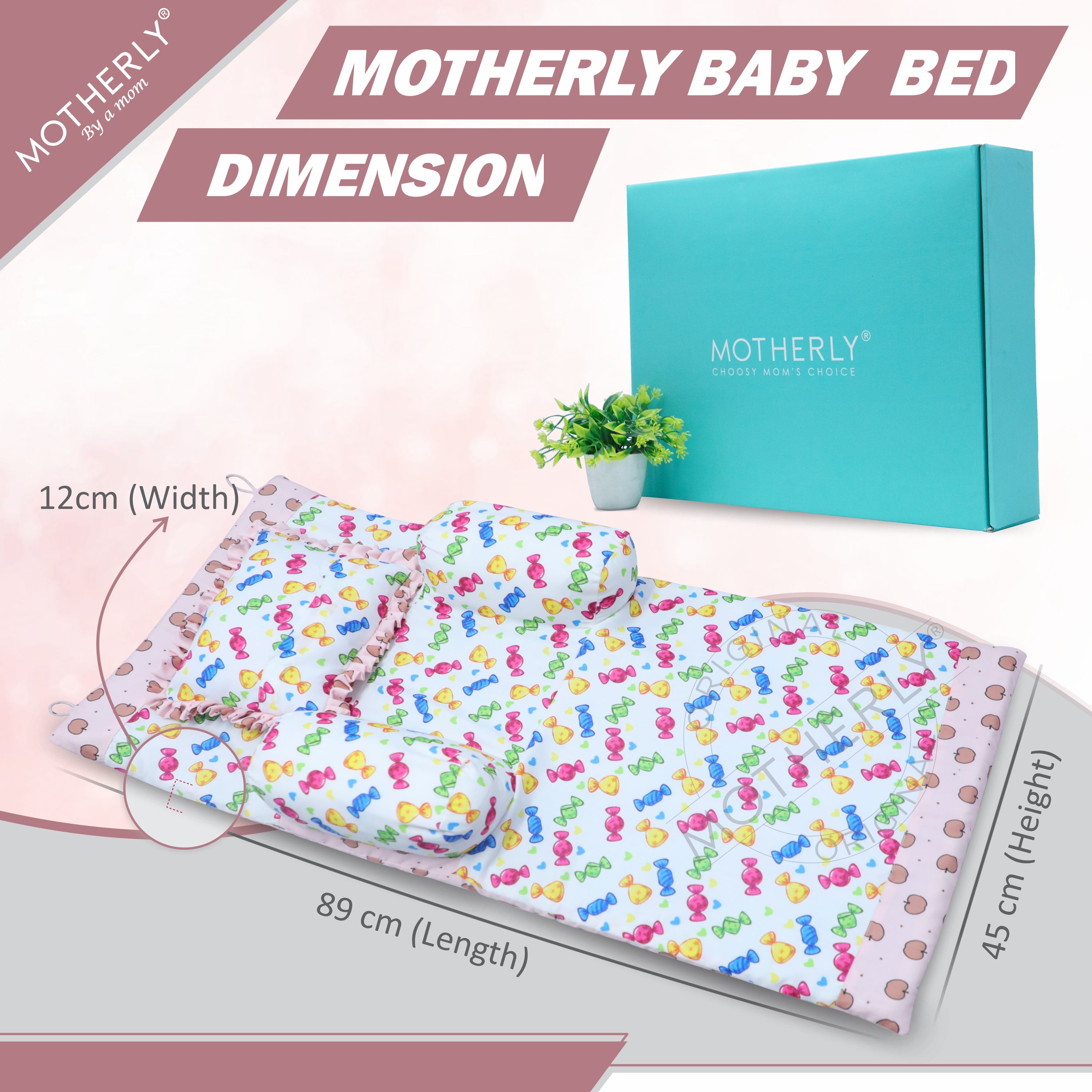 Motherly Portable Baby Bed | Travel Friendly infant Sleeping Bedding Set | Sleeping Bed for Kids - MOTHERLY