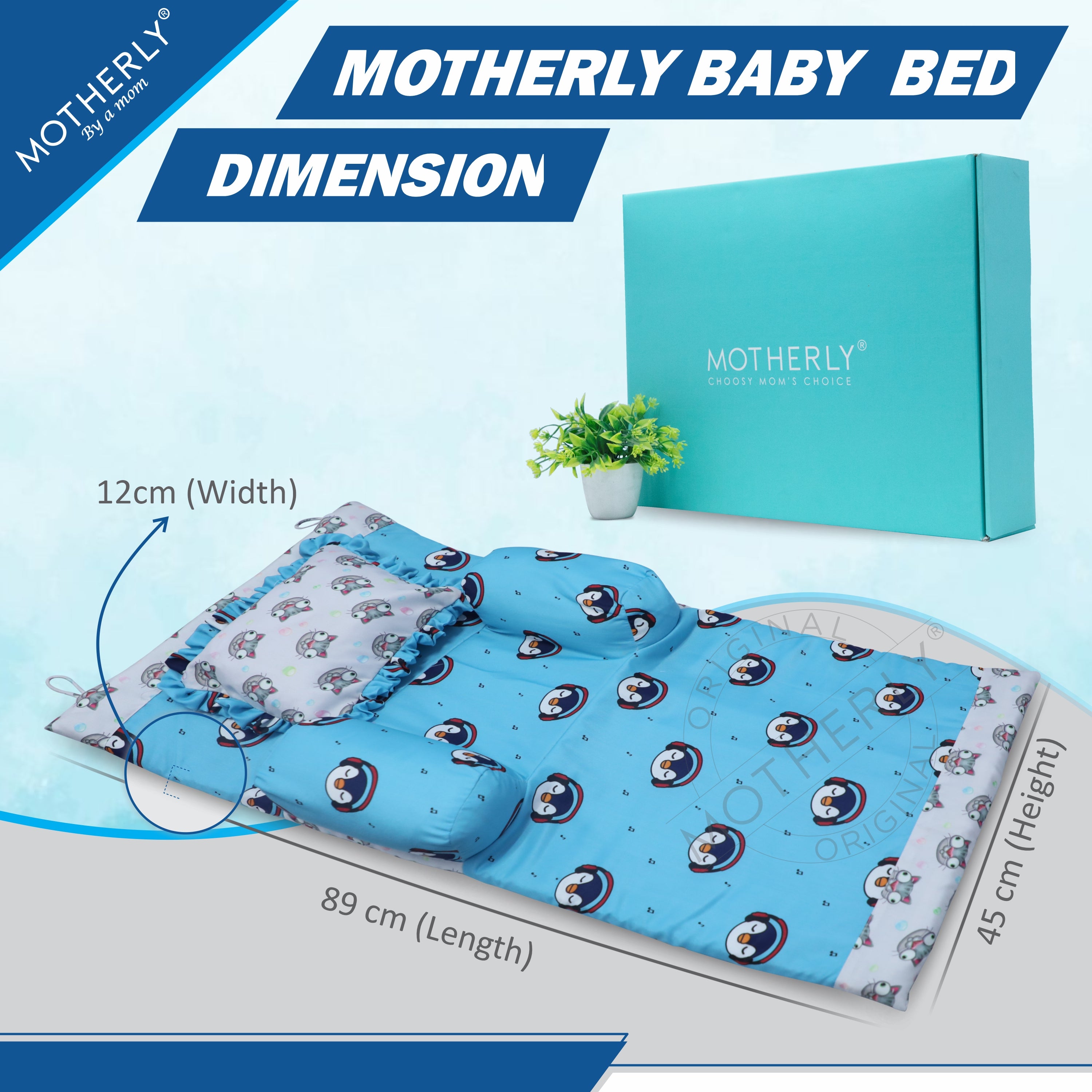 Motherly Portable Baby Bed | Travel Friendly infant Sleeping Bedding Set | Sleeping Bed for Kids - MOTHERLY