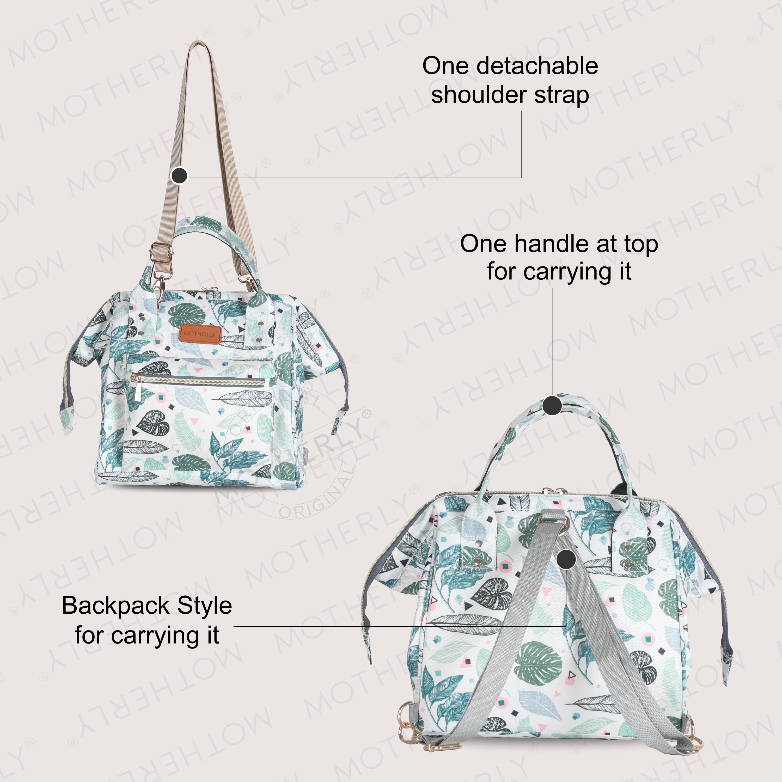 Motherly Nano Diaper Bag for Mothers | Small Diaper handbag for mom for Travel