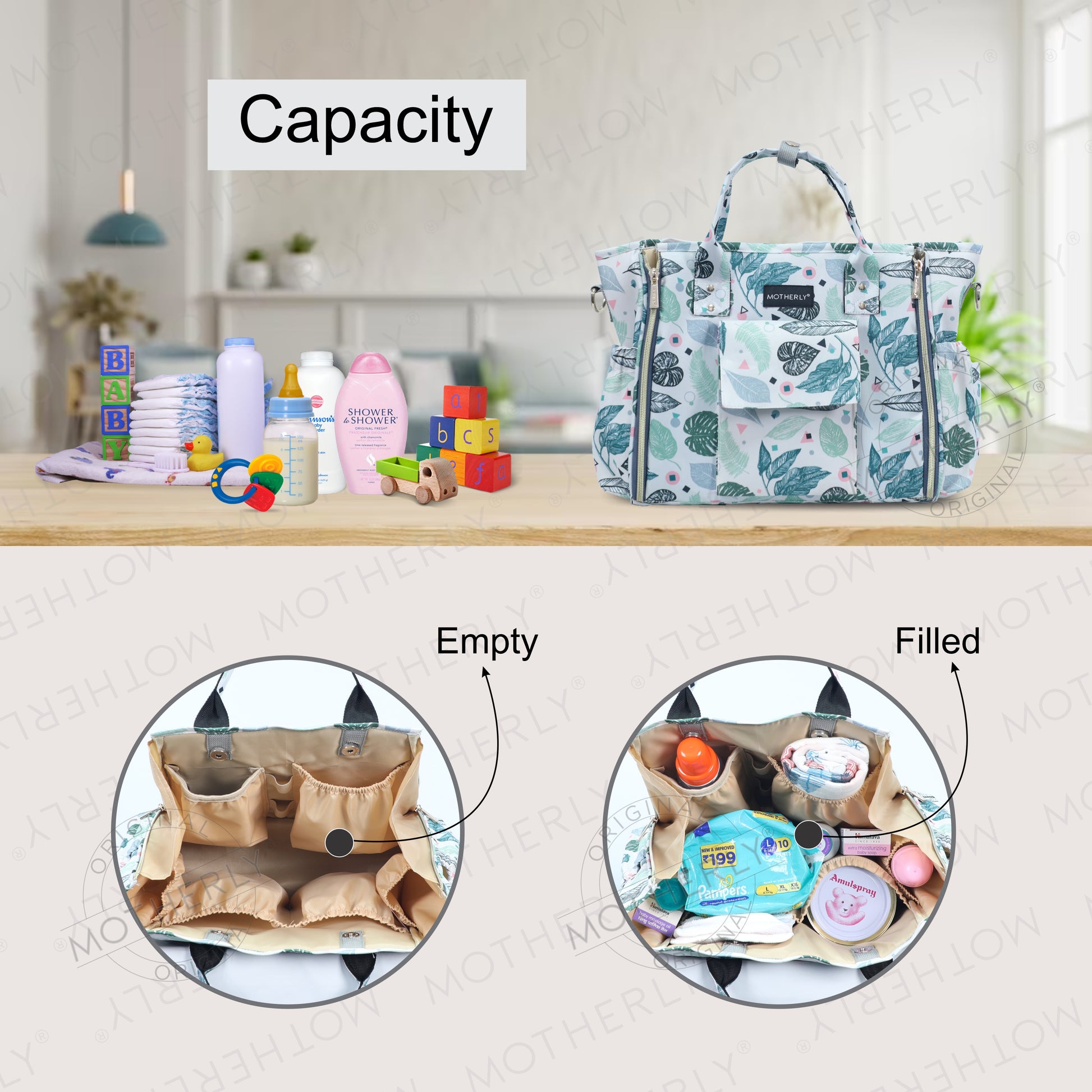 Motherly Womens Stylish Diaper Bag Mummy Bag Handbag - MOTHERLY