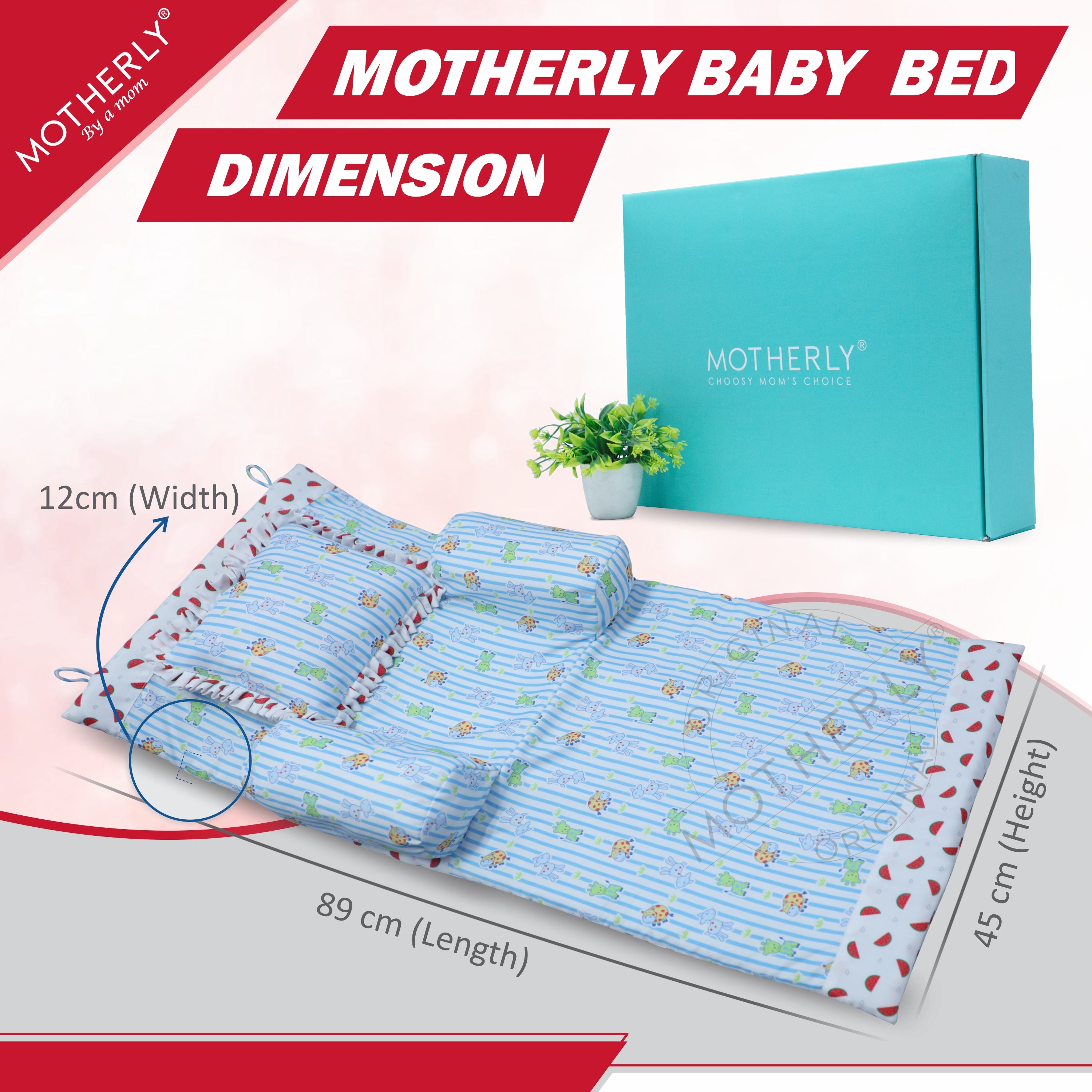 Motherly Portable Baby Bed | Travel Friendly infant Sleeping Bedding Set | Sleeping Bed for Kids - MOTHERLY