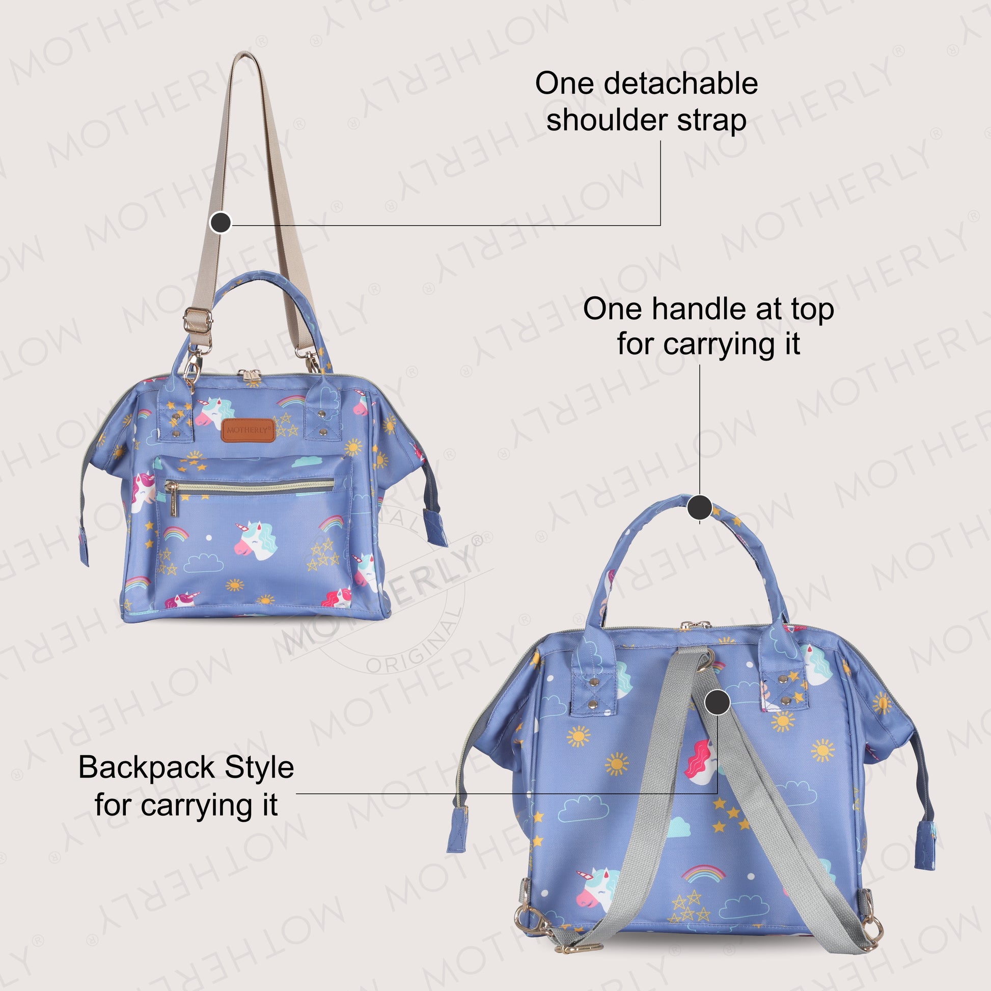 Motherly Nano Diaper Bag for Mothers | Small Diaper handbag for mom for Travel