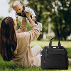 Motherly Evoke Diaper Bag for Mothers for Travel, Maternity Bag for Newborn Baby, Mother Travelling Bag, Multiple Pocket Water Resistant Hospital Bag for moms with Warranty & Offers - MOTHERLY