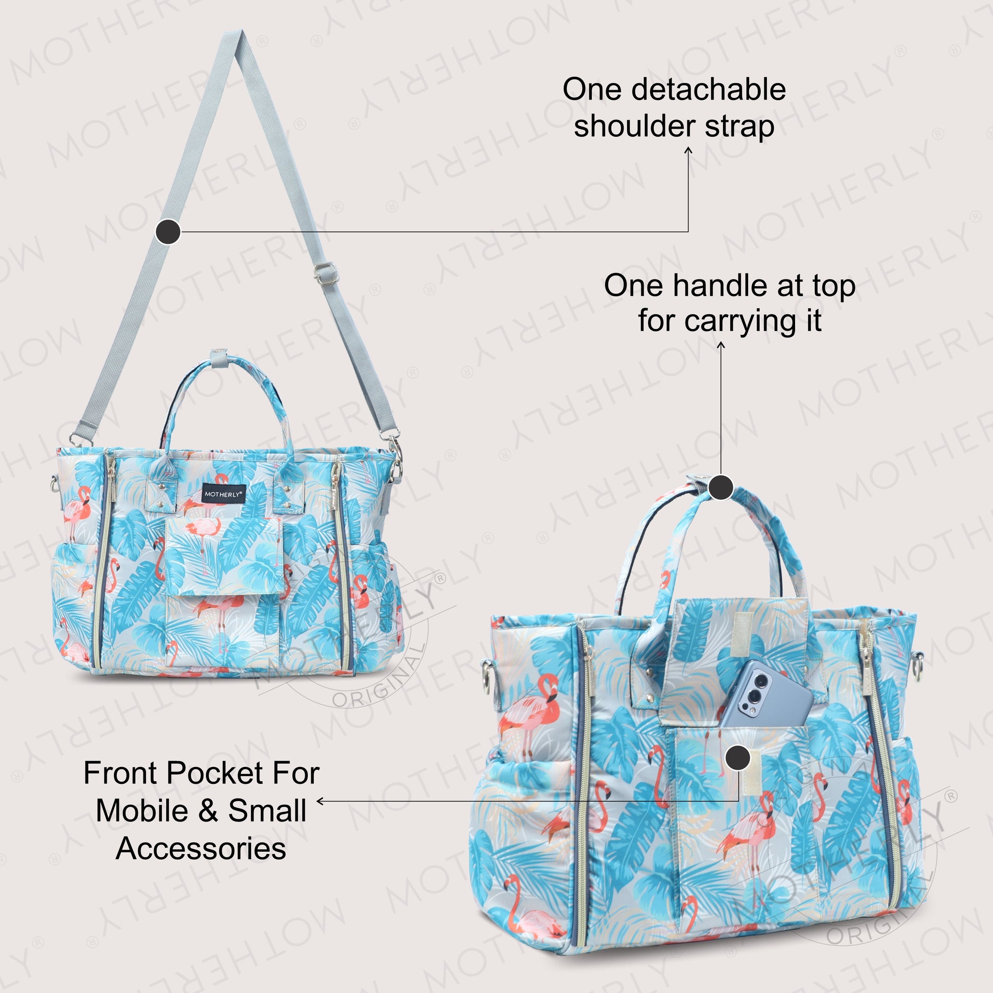Motherly Womens Stylish Diaper Bag Mummy Bag Handbag - MOTHERLY