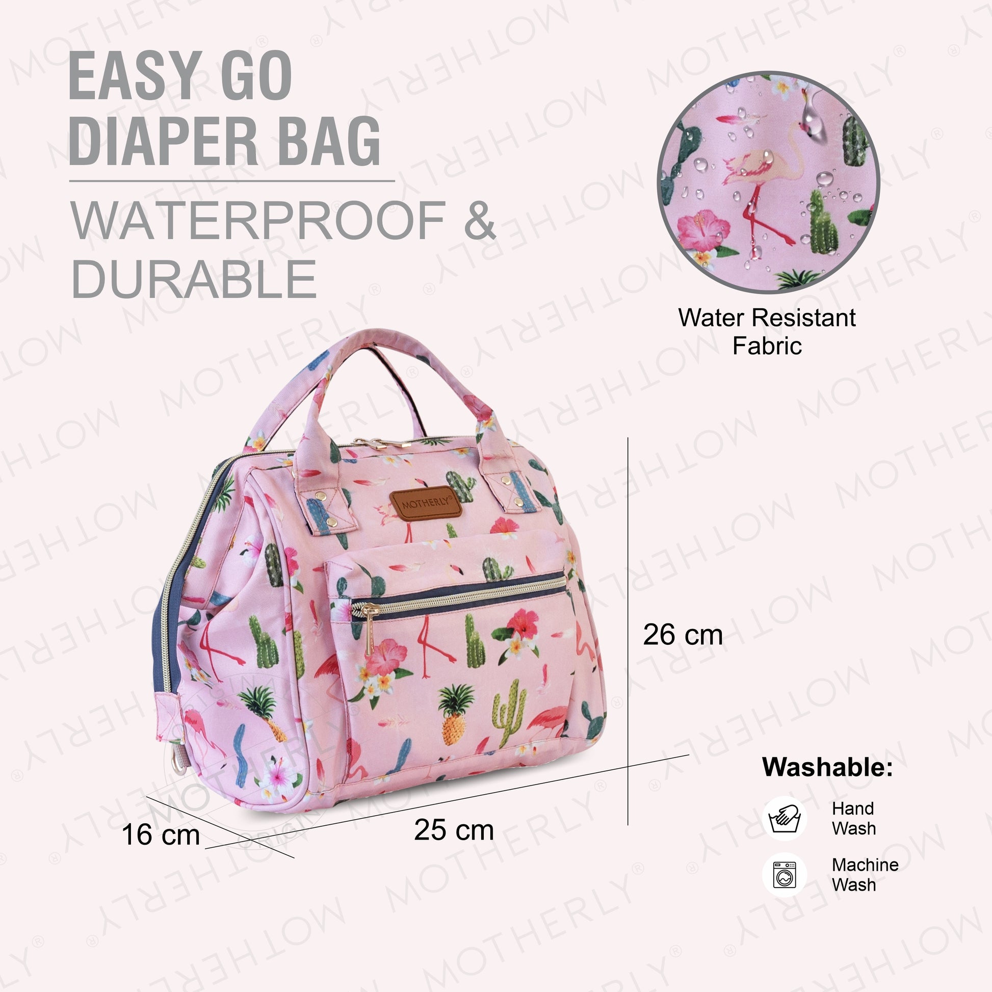 Motherly Nano Diaper Bag for Mothers | Small Diaper handbag for mom for Travel - MOTHERLY