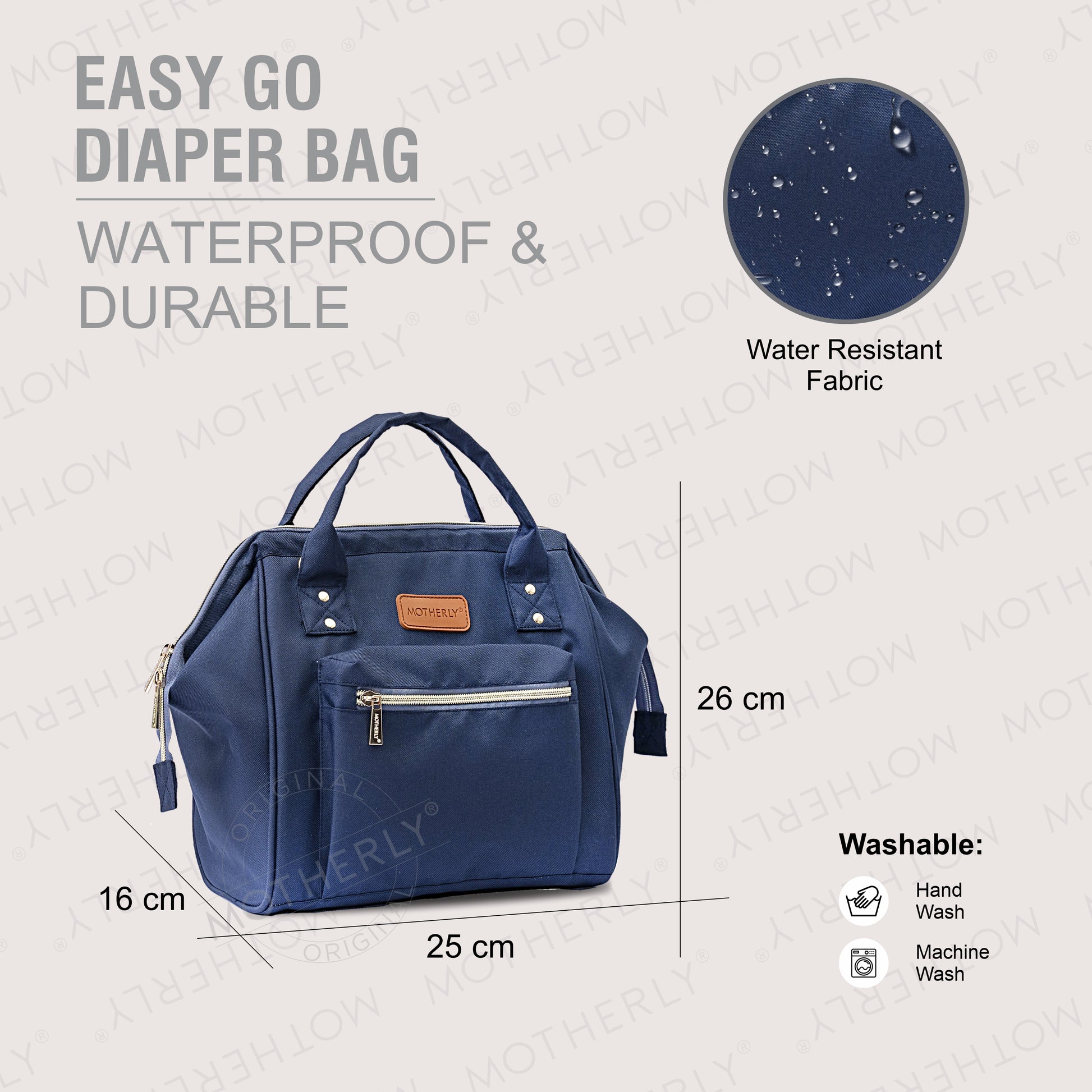 Motherly Nano Diaper Bag for Mothers | Small Diaper handbag for mom for Travel