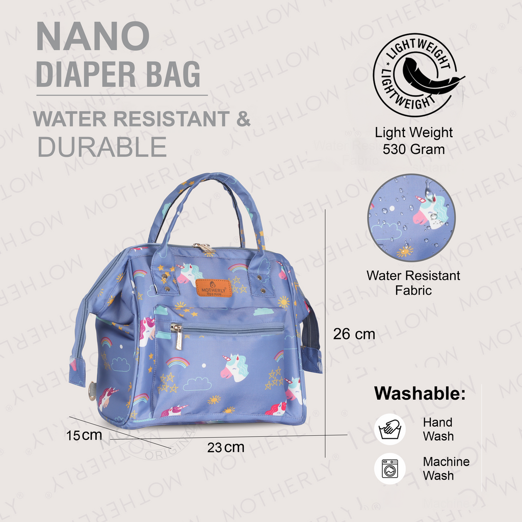 Motherly Nano Diaper Bag for Mothers | Small Diaper handbag for mom for Travel