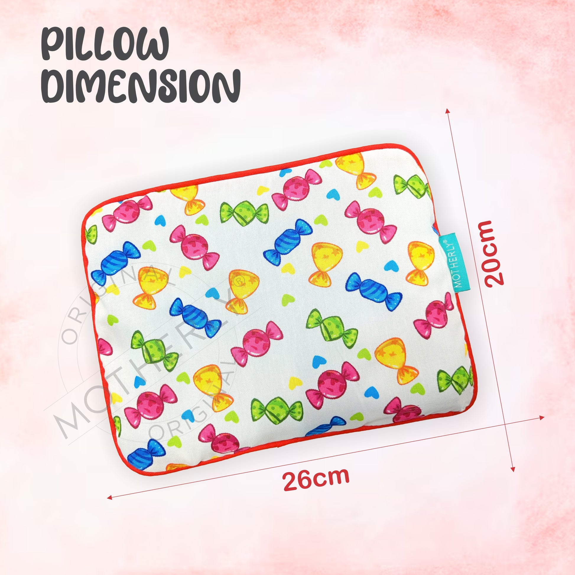 Motherly Mustard Seeds (Coated with Neem Oil) Pillow for Newborn Baby | Cotton Round Head Shaping Baby Pillow | Gifting 0-12 Months - MOTHERLY