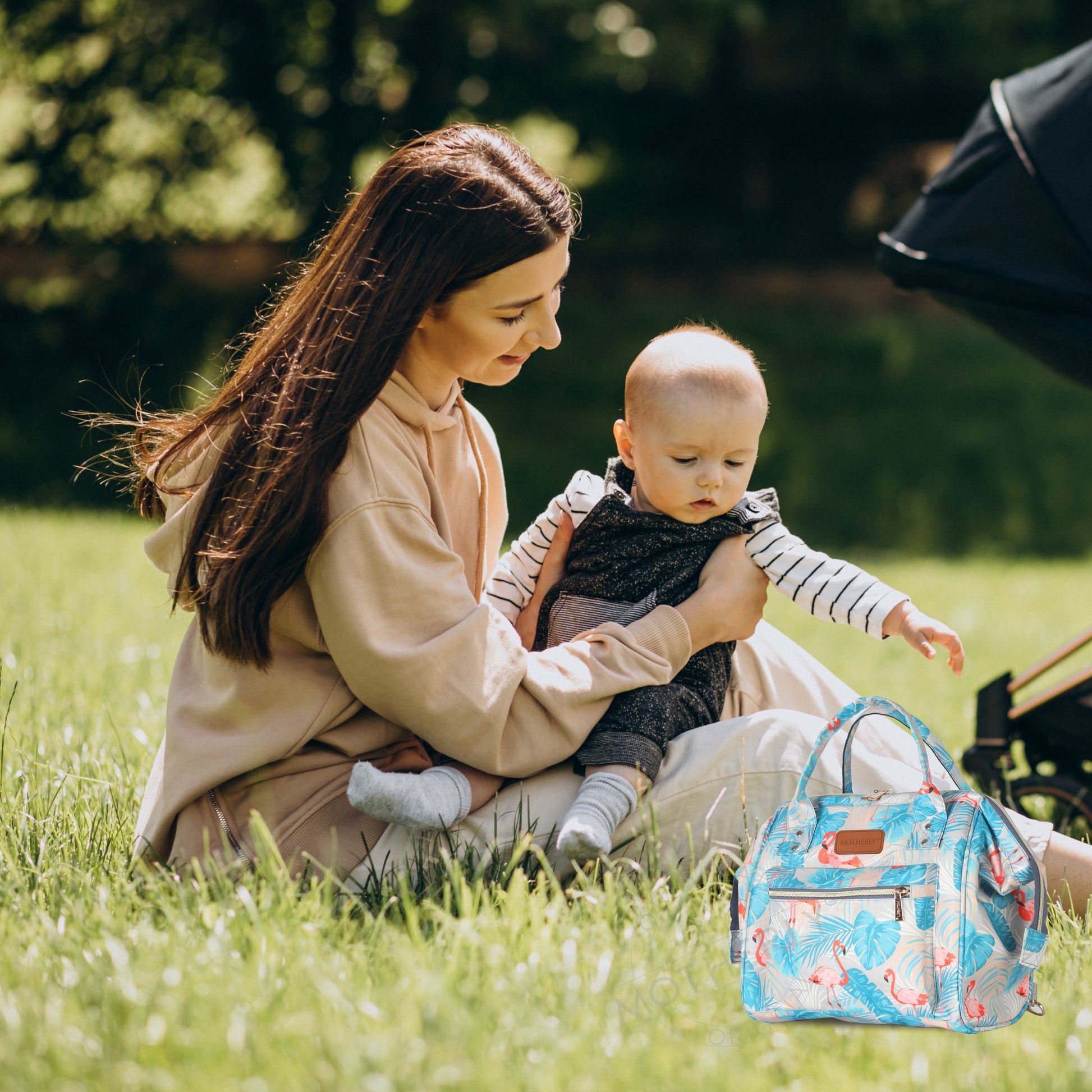 Motherly Nano Diaper Bag for Mothers | Small Diaper handbag for mom for Travel - MOTHERLY