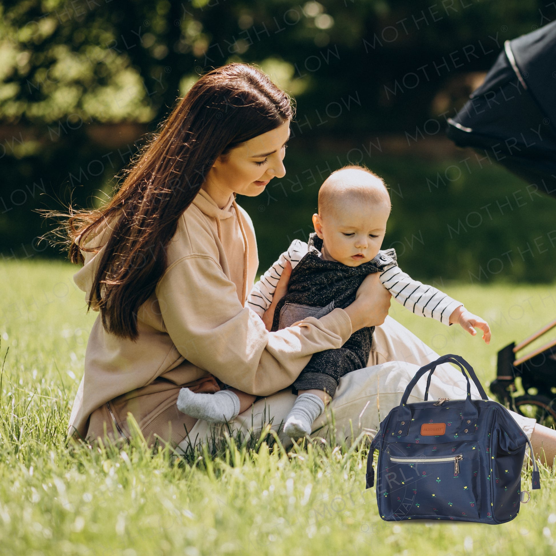 Motherly Nano Diaper Bag for Mothers | Small Diaper handbag for mom for Travel - MOTHERLY