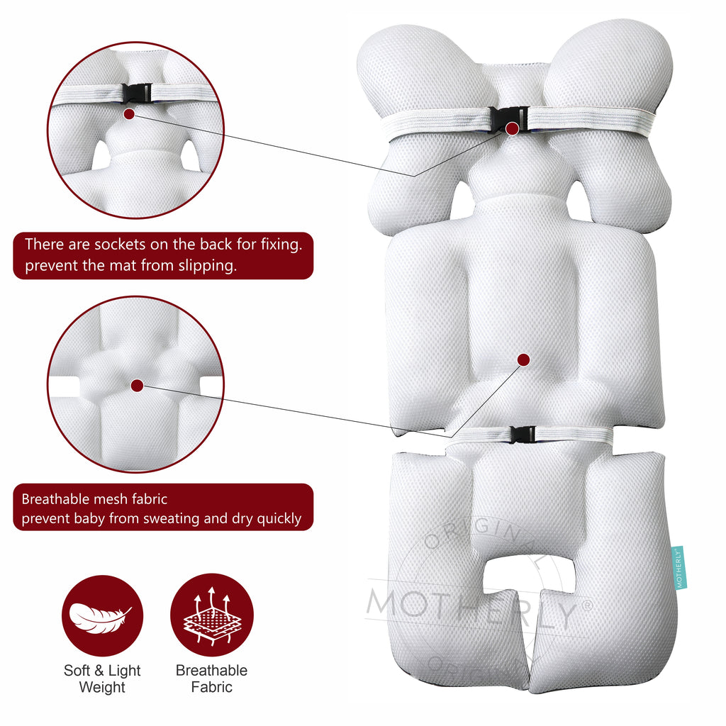 Motherly Baby Stroller Seat Cushion for Strollers, Car Seat & Chair, Breathable, Multi-purpose All-in-one Infant Carriage Cushion, High Chair Seat Cushion, Push Chair Stroller Cushion - MOTHERLY