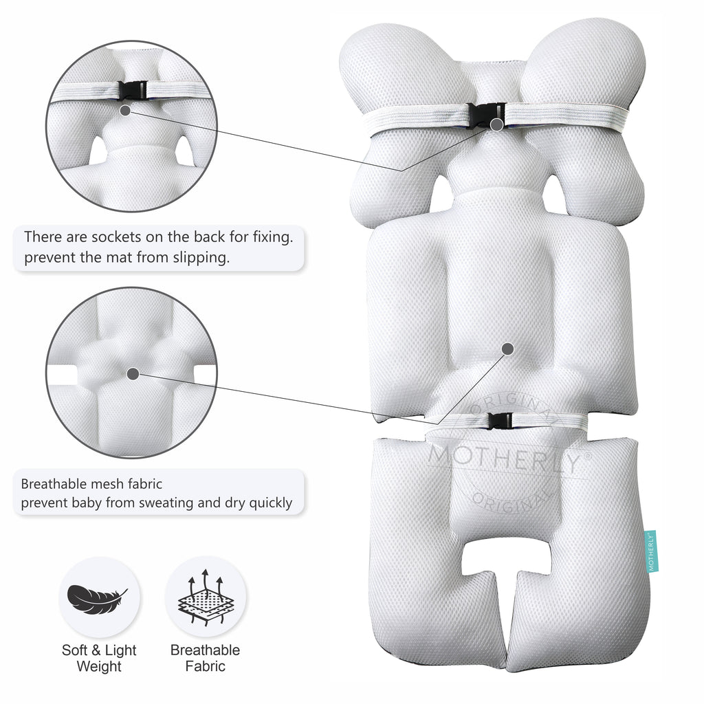Motherly Baby Stroller Seat Cushion for Strollers, Car Seat & Chair, Breathable, Multi-purpose All-in-one Infant Carriage Cushion, High Chair Seat Cushion, Push Chair Stroller Cushion - MOTHERLY