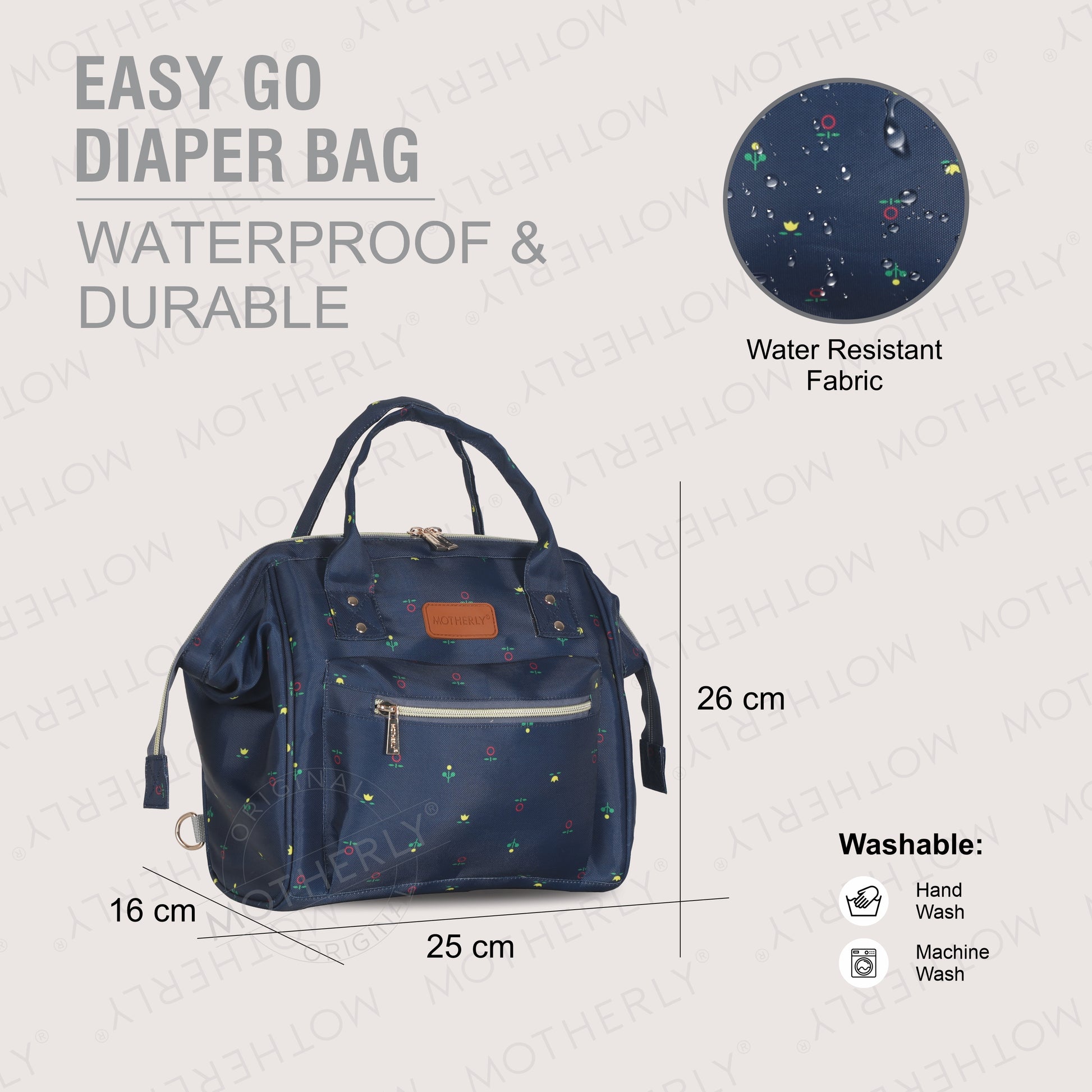 Motherly Nano Diaper Bag for Mothers | Small Diaper handbag for mom for Travel - MOTHERLY